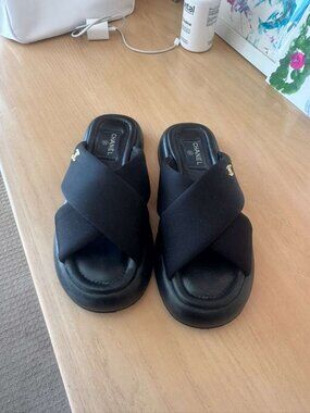 Chanel Black Sandals - 100% Authenthic